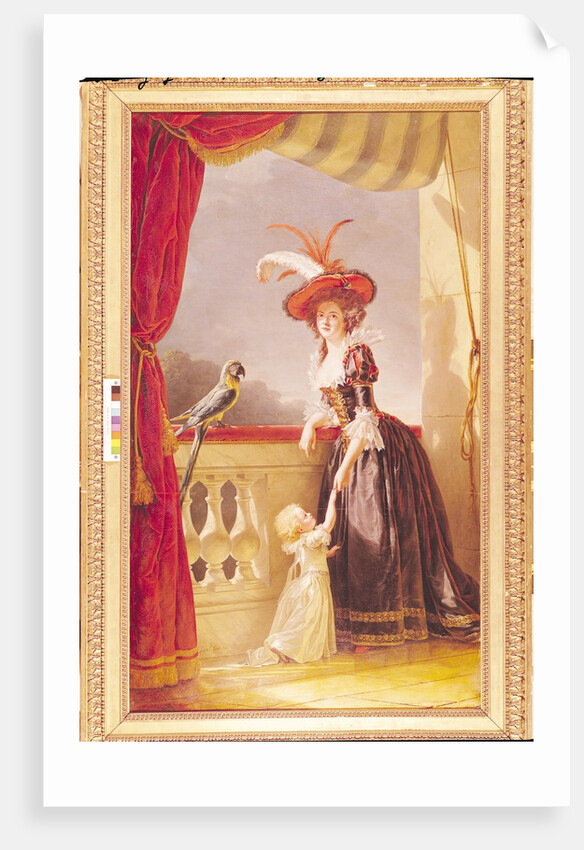 Portrait of Louise-Elisabeth de France Duchess of Parma and her son Ferdinand, 1786 by Adelaide Labille-Guiard