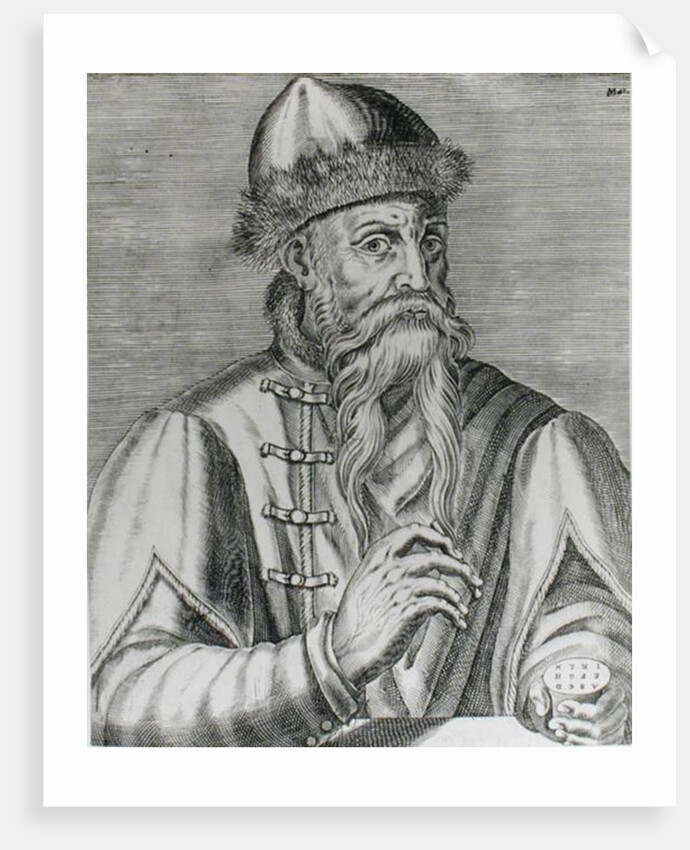 Portrait of Johannes Gutenberg by Albrecht Mentz