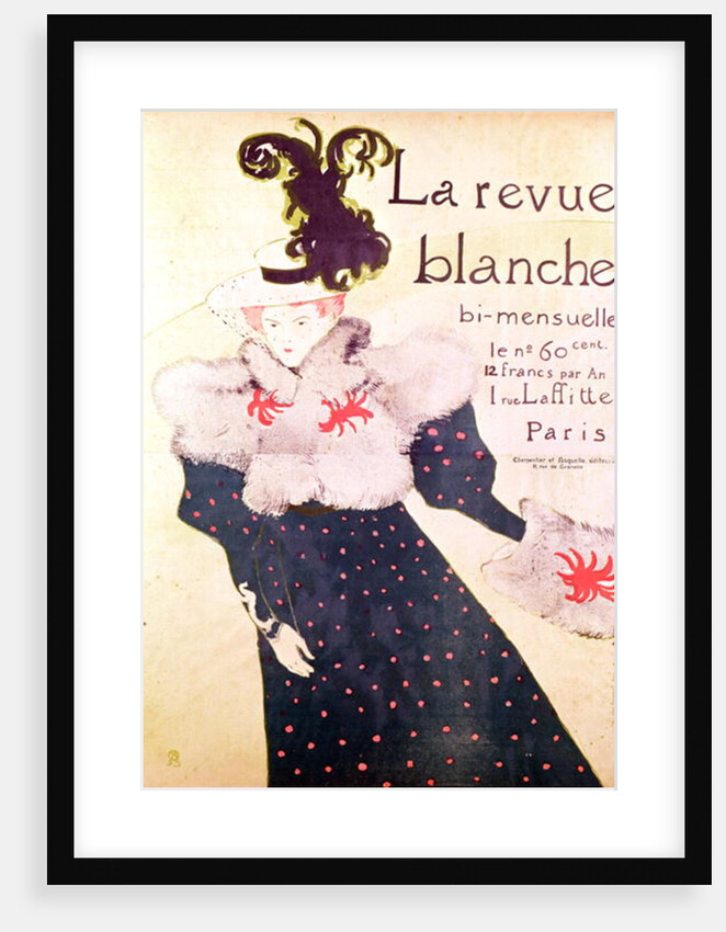 Poster advertising 'La Revue Blanche', 1895 by Henri de Toulouse-Lautrec
