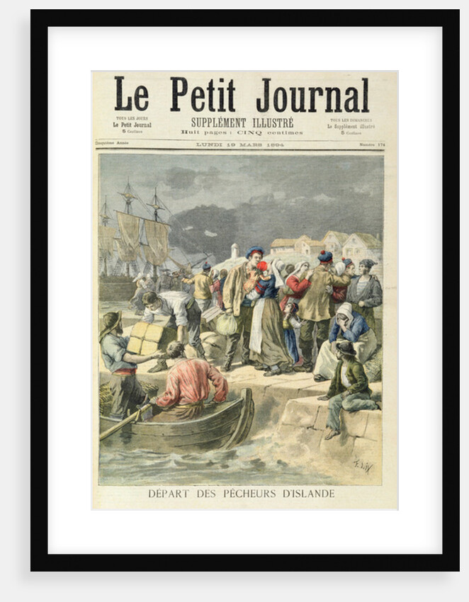 Departure of the Icelandic Fishermen by Frederic Theodore Lix