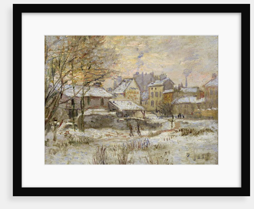 Snow effect with setting sun, 1875 by Claude Monet