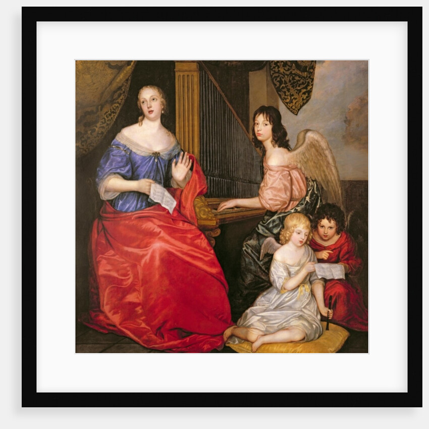 Francoise Louise Duchess of La Valliere with her Children as Angels, 17th century by Peter Lely