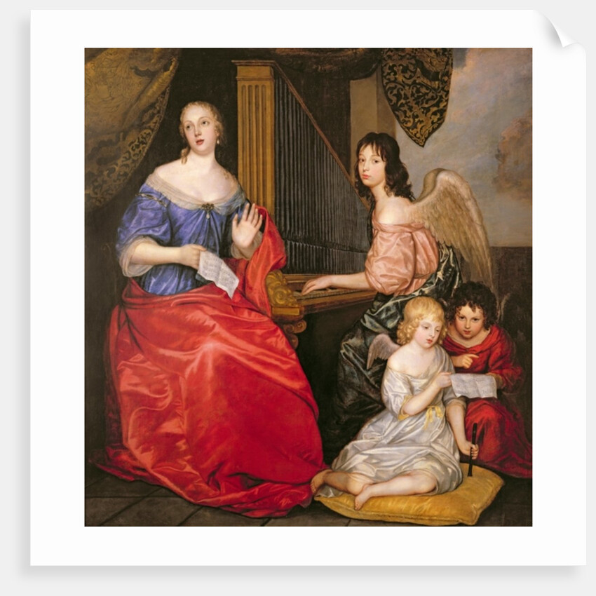 Francoise Louise Duchess of La Valliere with her Children as Angels, 17th century by Peter Lely