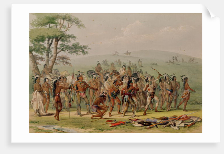 Mandan Archery Contest, c.1832 by George Catlin
