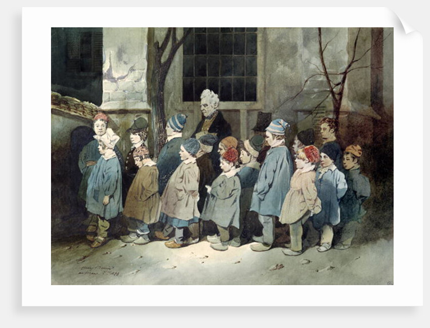 Schoolboys in the Playground by Henri Bonaventure Monnier