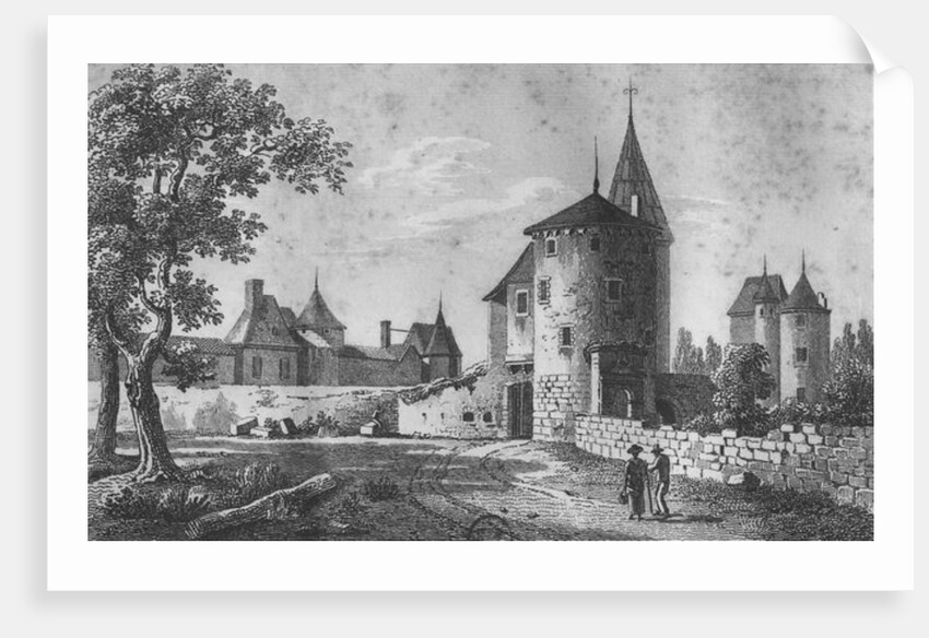 View of the Chateau de Montaigne by Jean Jerome Baugean