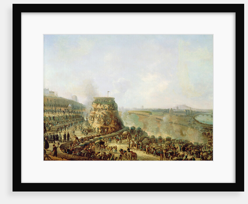 The Emperor Napoleon III and the Empress Eugenie visiting the Chaillot Hill, 1867 by Louis Moullin
