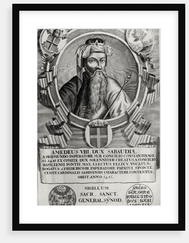 Portrait of Amedee VIII Le Pacifique by French School