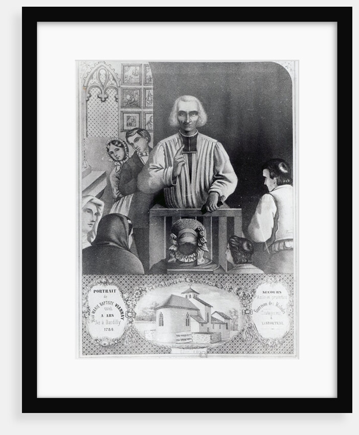 St. Jean-Marie Vianney preaching, 19th century by French School
