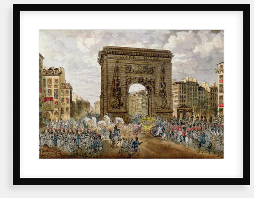 Procession of Pope Pius VII in Paris, 28th November 1804 by French School