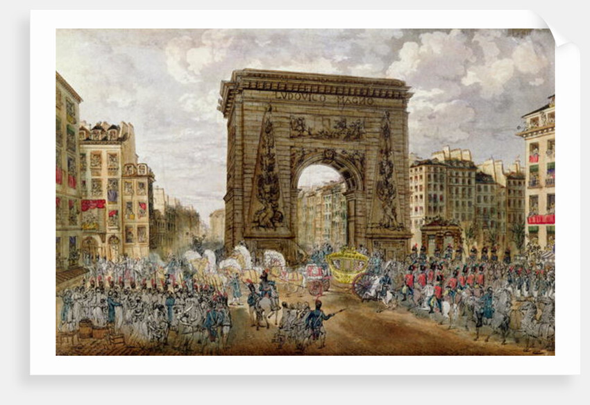 Procession of Pope Pius VII in Paris, 28th November 1804 by French School