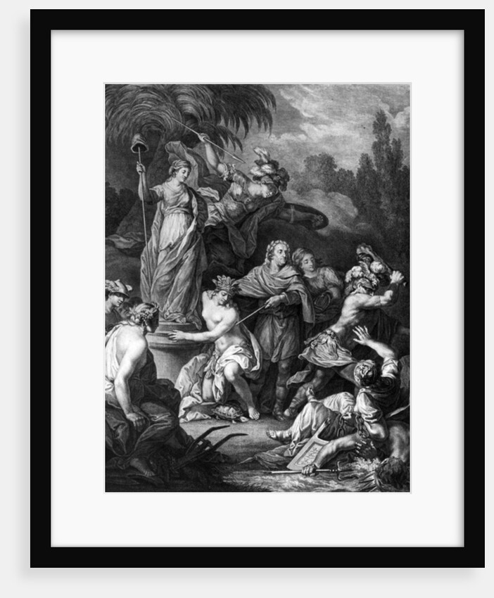 Allegory of The Independent America, dedicated to the American Congress by Antoine Borel