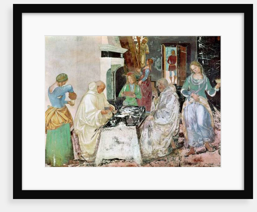 St. Benedict receiving hospitality by L. & Sodoma G. Signorelli