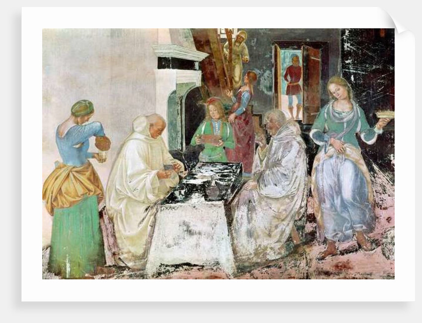 St. Benedict receiving hospitality by L. & Sodoma G. Signorelli