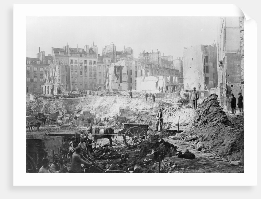 Building of Avenue de l'Opera by Charles Marville