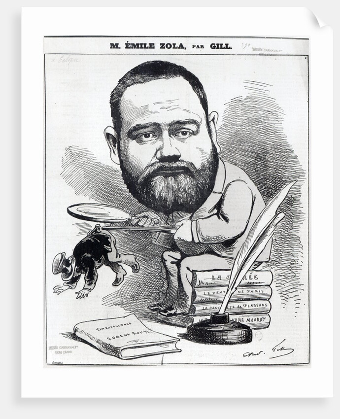 Emile Zola as a naturalist by Andre Gill
