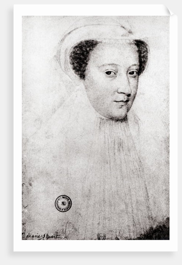 Mary, Queen of Scots in white mourning, 1560 by Francois Clouet