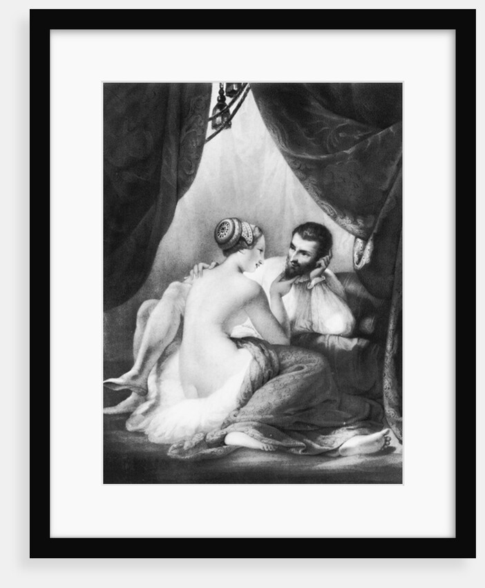 Henri IV, King of France and his Mistress Gabrielle d'Estrees by French School