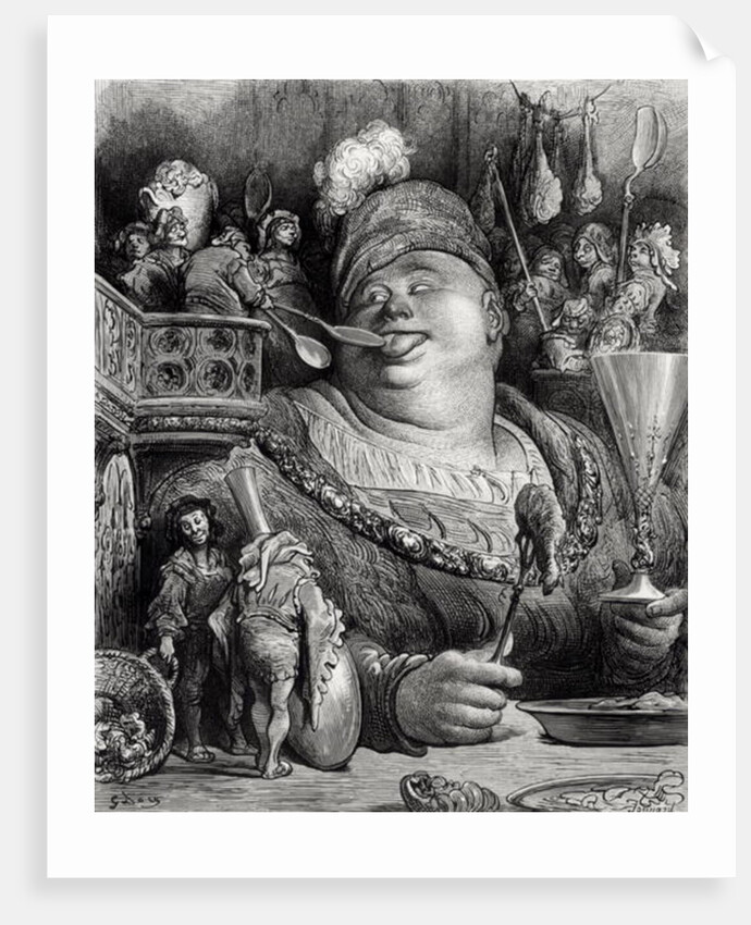 Pantagruel's meal by Gustave Dore