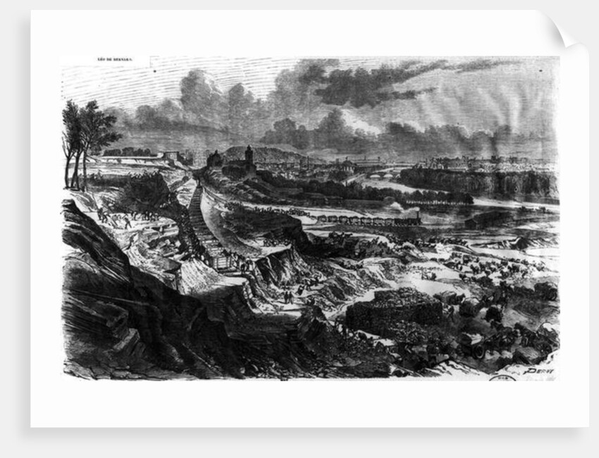 Levelling of the Chaillot Hill for the building of Roi de Rome place in 1812-13 by French School