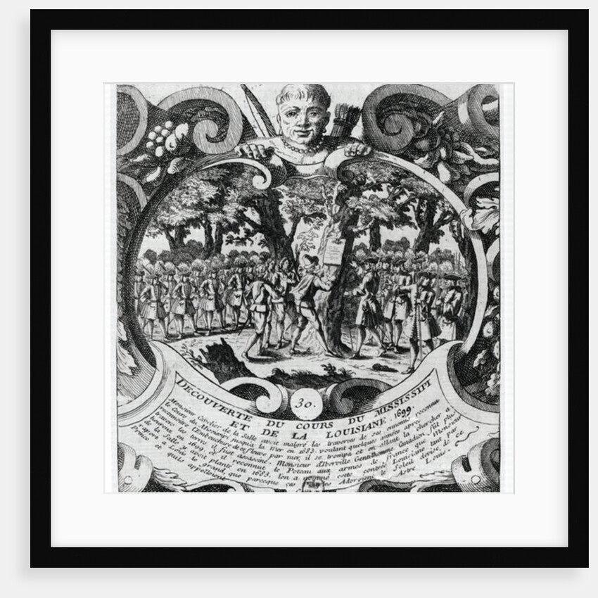 The Discovery of the Mississippi River and Louisiana by Pierre d'Iberville in 1699 by French School