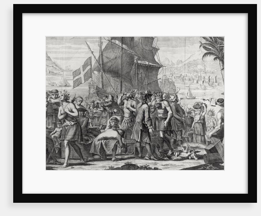 Trade between Mexican Indians and the French at the Port of Mississippi by French School