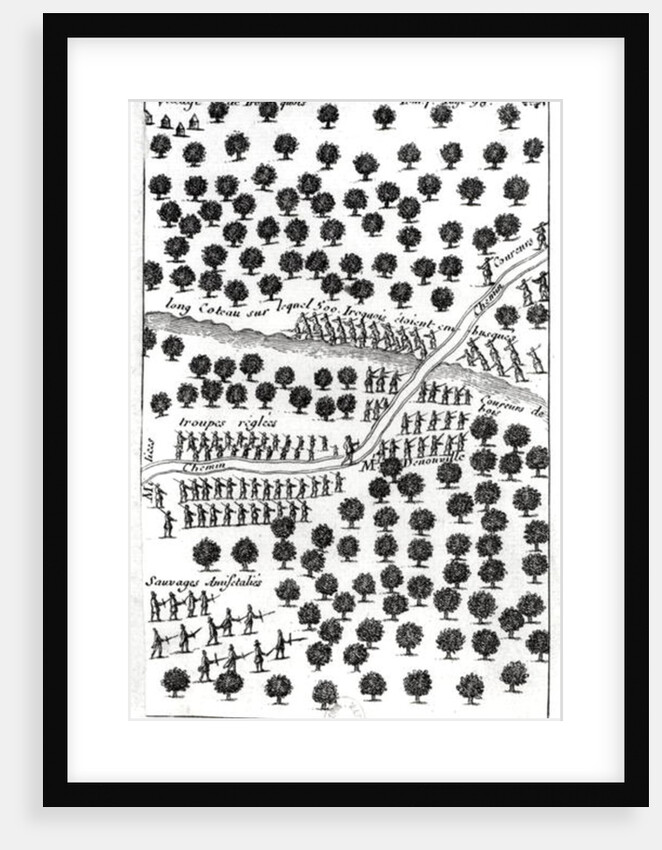 Ambush of the Iroquois by French School