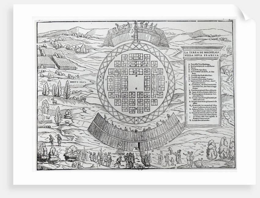 Foundation of Hochelaga by Italian School