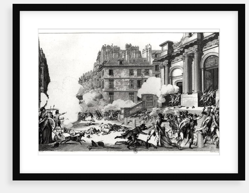 Day of 13 Vendemiaire an IV, shoot-out before St. Roch church in Paris by Charles Monnet