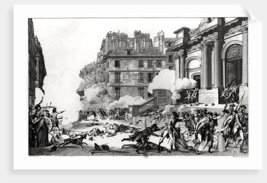 Day of 13 Vendemiaire an IV, shoot-out before St. Roch church in Paris by Charles Monnet