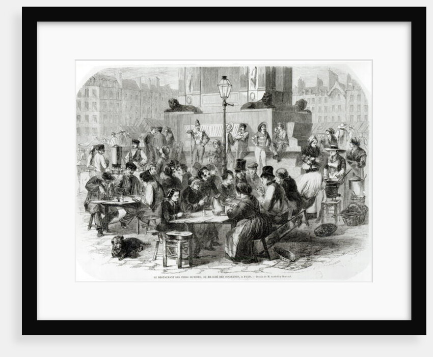 The Restaurant of wet feet, at the Marche des Innocents in Paris by Godefroy Durand