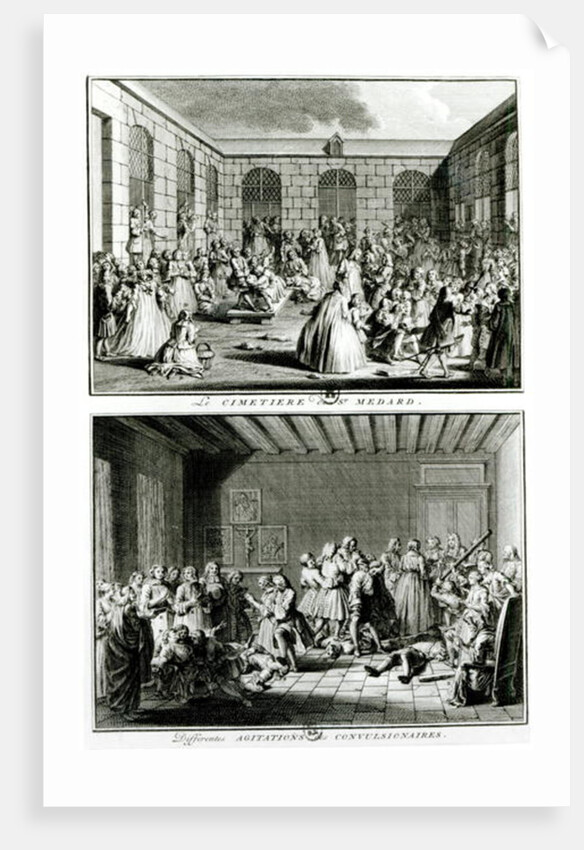 The Convulsionaries of the parish cemetery Saint-Medard in Paris by French School