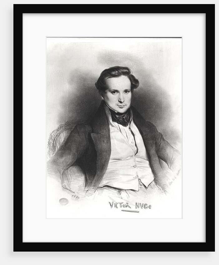 Portrait of Victor Hugo by Eugene Deveria