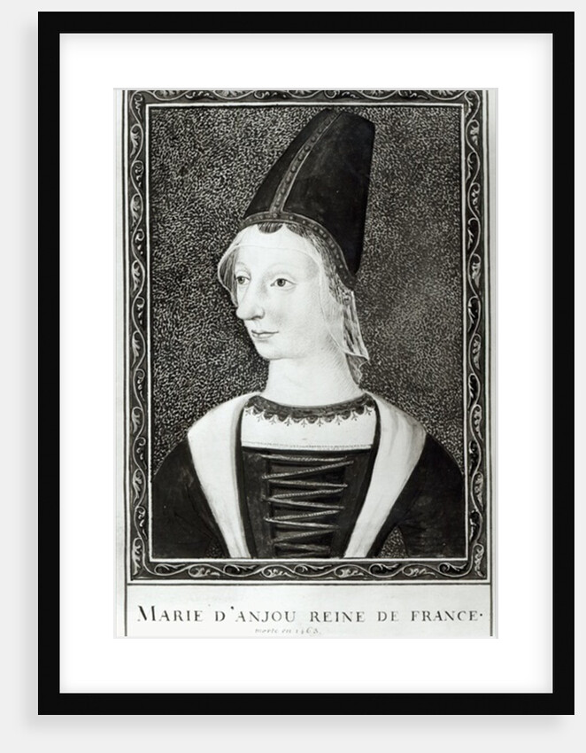Marie d'Anjou Queen of France by Francois Roger de Gaignieres