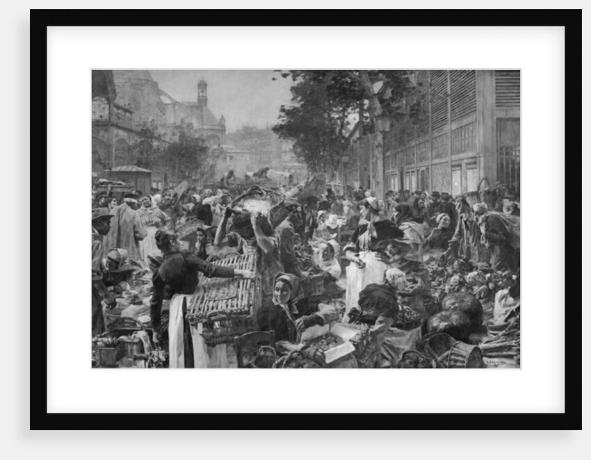 Les Halles, 1895 by Leon Augustin Lhermitte