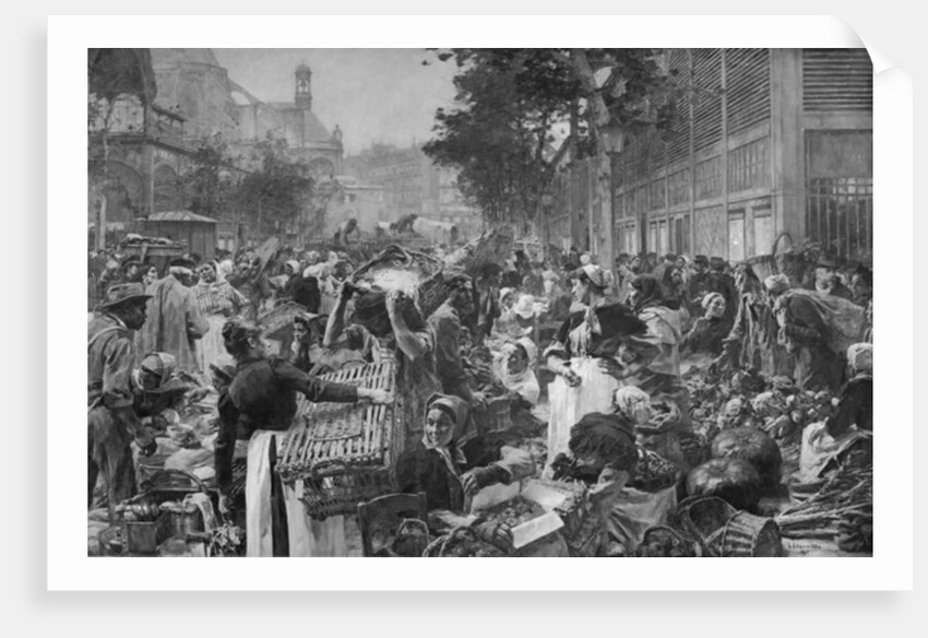 Les Halles, 1895 by Leon Augustin Lhermitte