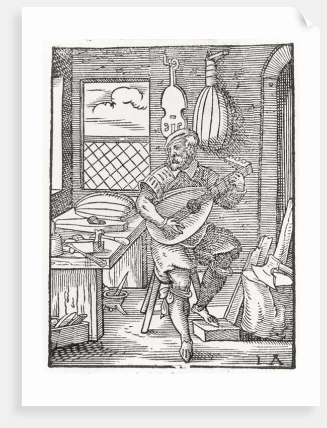 The Instrument Maker's Workshop, c.1570 by Jost Amman