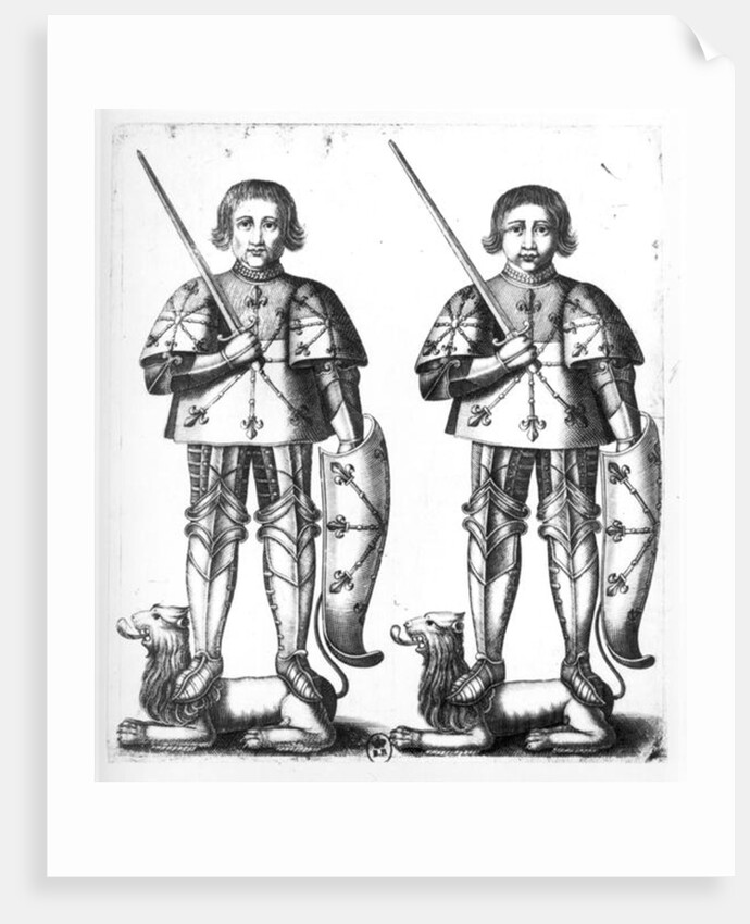 Foulques III Nerra and Geoffroy II Martel by French School