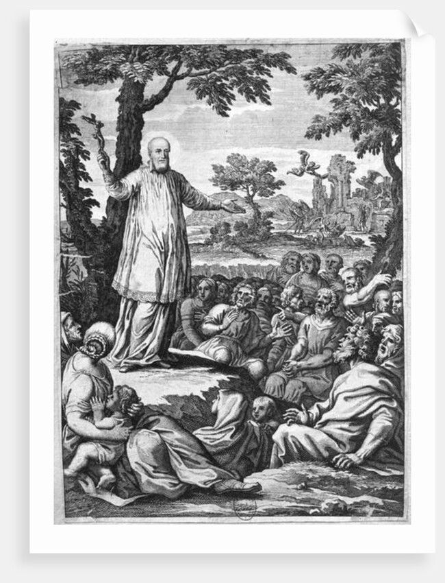 St. Francis of Sales preaching to the heretics of Chablais by French School