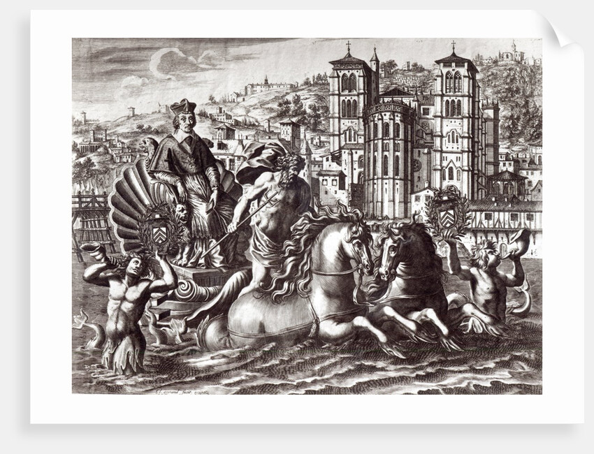 Allegory celebrating the nomination of Cardinal de Richelieu to the office of Superintendant of Navigation and Trade in October 1626 by Claude Goyrand