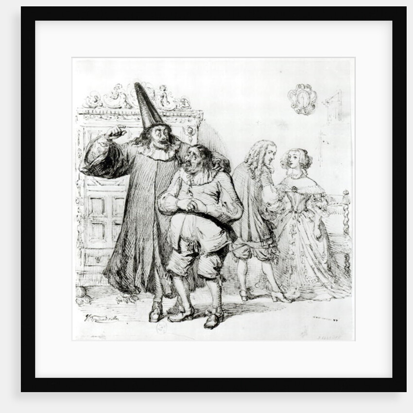 Argan and Monsieur Purgon by Grandville