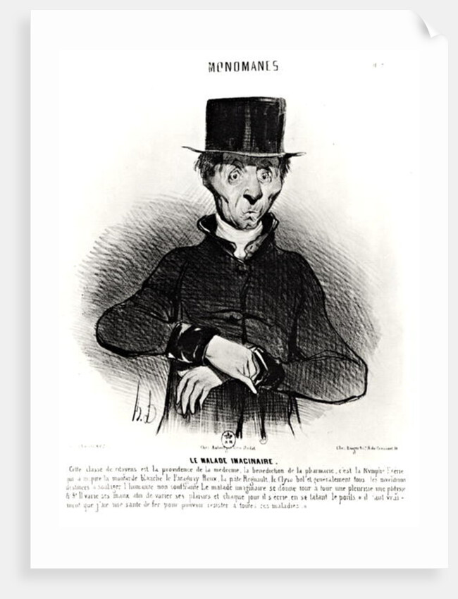 Le Malade Imaginaire by Honore Daumier