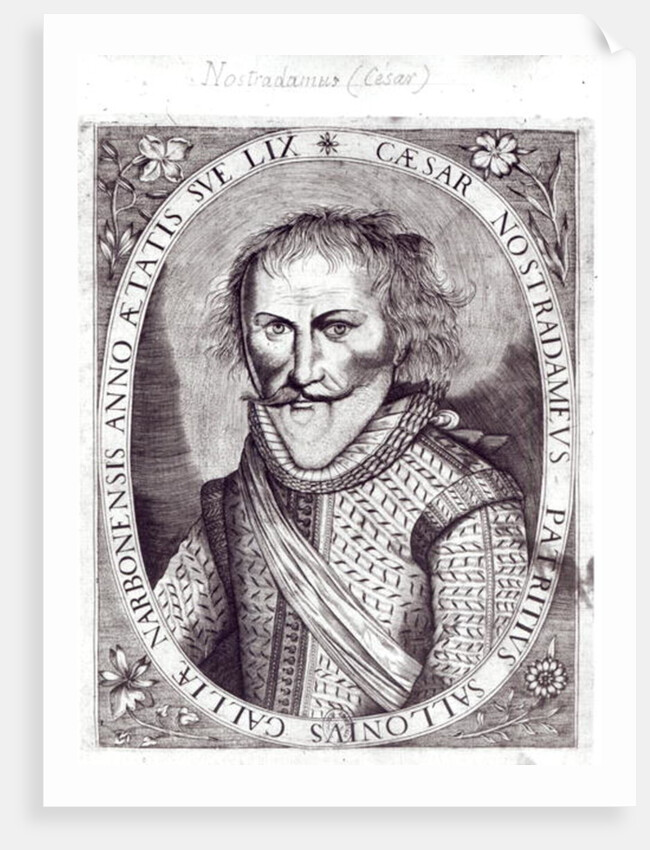 Cesar Nostradamus, aged 59, son of Michel Nostradamus, 1614 by French School