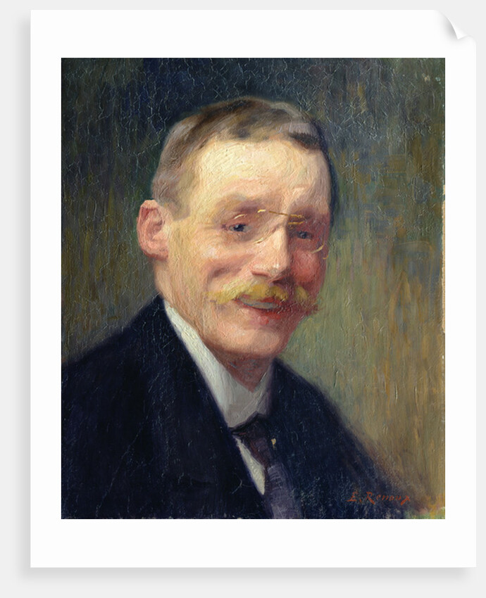 Self portrait, Smiling by Jules Ernest Renoux