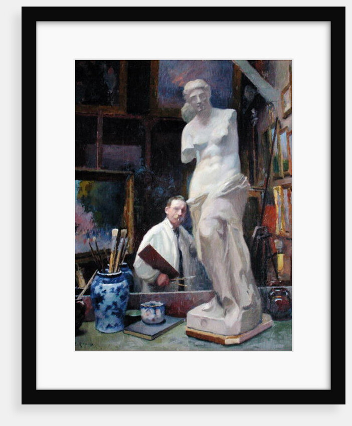 Ernest Renoux in his Studio, 50, rue Saint-Didier by Jules Ernest Renoux