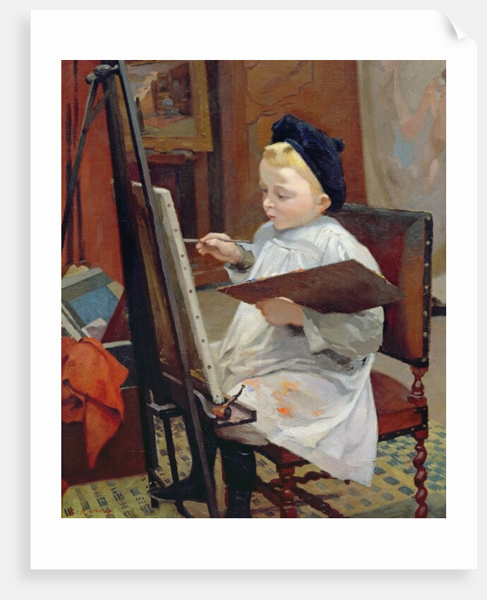 Marcel Renoux Painting by Jules Ernest Renoux