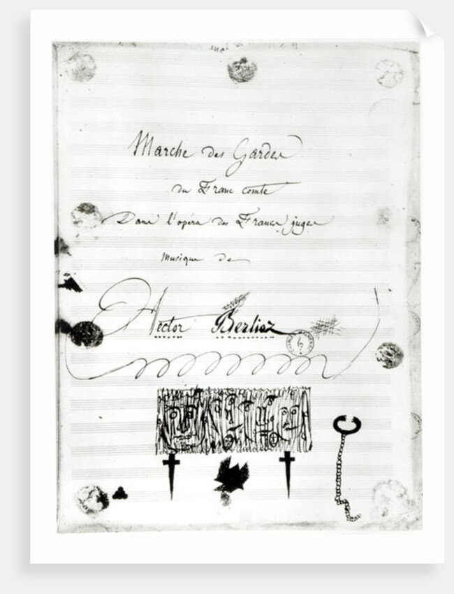 Marche des Gardes du Franc Comte from the opera 'Les Francs Juges' by Hector Berlioz 1826 by French School