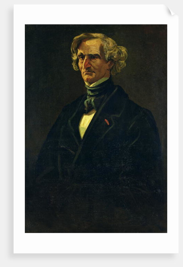 Portrait of Hector Berlioz formerly attributed to Honore Daumier by Andre Gill