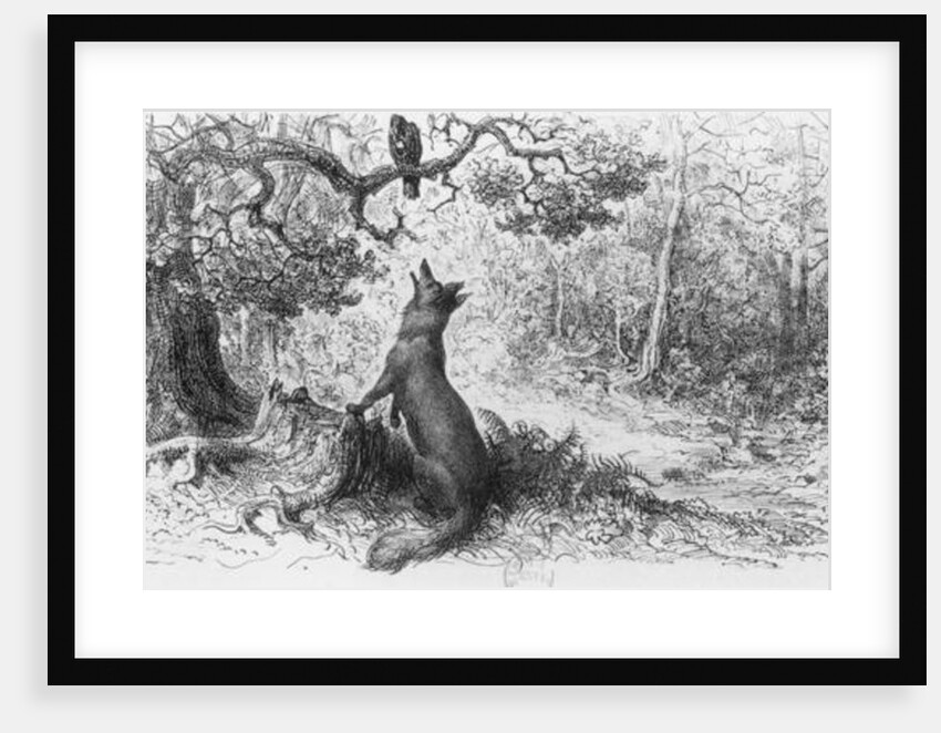 The Crow and the Fox by Gustave Dore