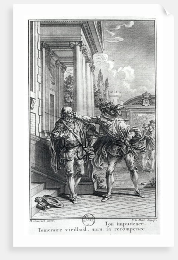 Fight scene by Hubert Gravelot